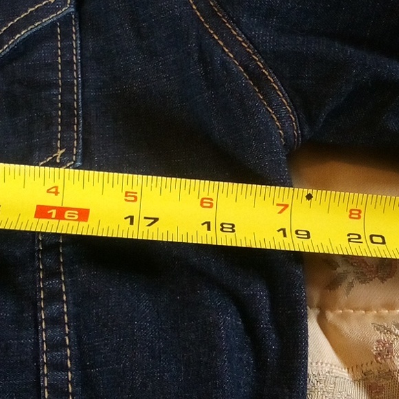 Levi Strauss dark blue denim Jacket size Small TTS like new EUC 36" chest - Picture 8 of 10